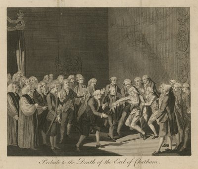 Vorspiel zum Tod des Earl of Chatham von English School