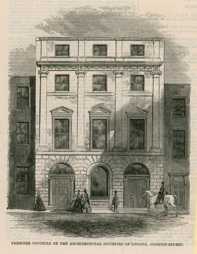 A London Architectural Societies által elfoglalt helyiségek, Conduit Street, London alkotó: English School