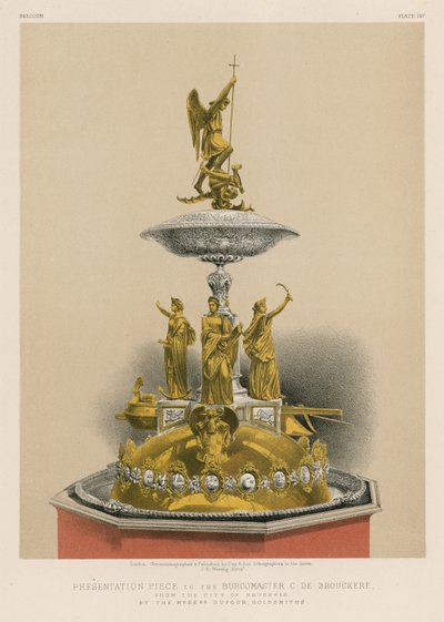 Dufour, Goldsmiths úr előadása C de Brouckere polgármesternek Brüsszel városából alkotó: English School