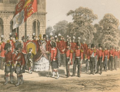 Krími érmek átadása a londoni Horse Guards Őfelsége által alkotó: English School