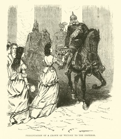 A győzelmi korona átadása a császárnak, 1871. március alkotó: English School