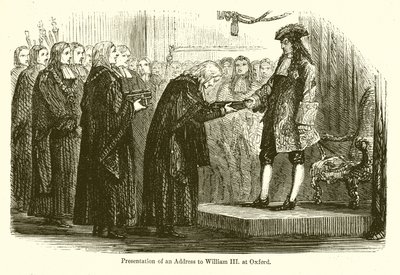 Beszéd átadása III. Vilmosnak. Oxfordban alkotó: English School