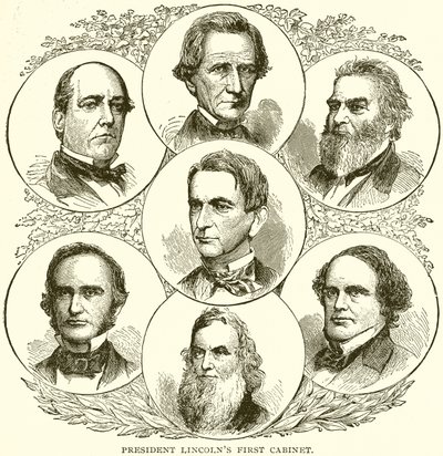 Lincoln elnök első kabinetje alkotó: English School