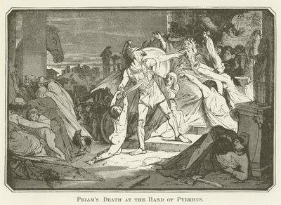 Priams halála Pyrrhus kezében alkotó: English School