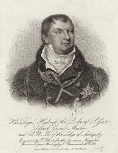Frederick Augustus herceg, Sussex hercege alkotó: English School