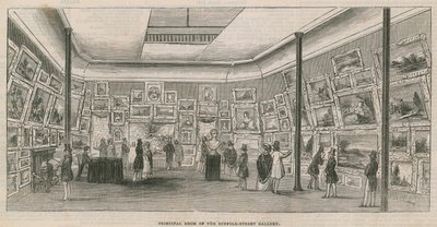 A Suffolk Street Gallery főterme alkotó: English School