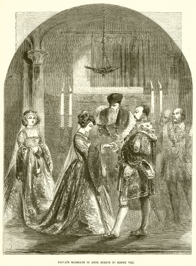 Boleyn Anne magánházassága VIII. Henrikkel alkotó: English School