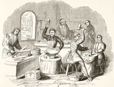 A pénzverés folyamata a 16. században William Hickman Smith Aubrey (1858-1916) The National and Domestic History of Englandből, London, 1890 körül. alkotó: English School
