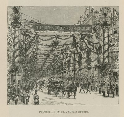 Felvonulás a Szent Jakab utcában alkotó: English School