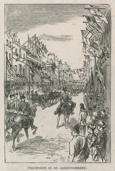 Felvonulás a Szent Jakab utcában alkotó: English School