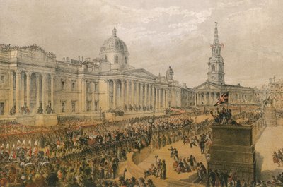 Felvonulás a Trafalgar Square északi részén alkotó: English School