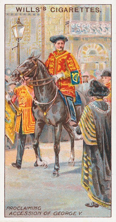 V. György csatlakozásának kikiáltása alkotó: English School