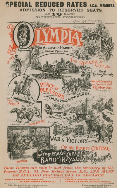 Promóciós plakát az Olimpiához, 1896. március 28 alkotó: English School