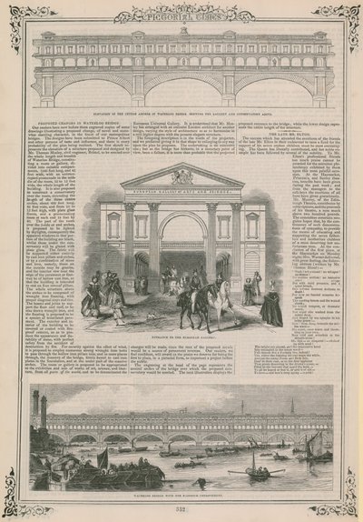 Javasolt változtatások a Waterloo hídon alkotó: English School