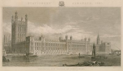 A Parlament új házait javasolták, Charles Barry terve alapján alkotó: English School
