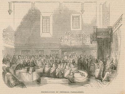 A birodalmi parlament prorogációja alkotó: English School