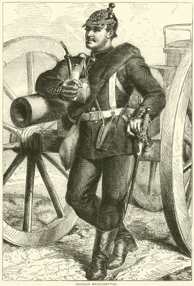 Porosz tüzér, 1870. október alkotó: English School