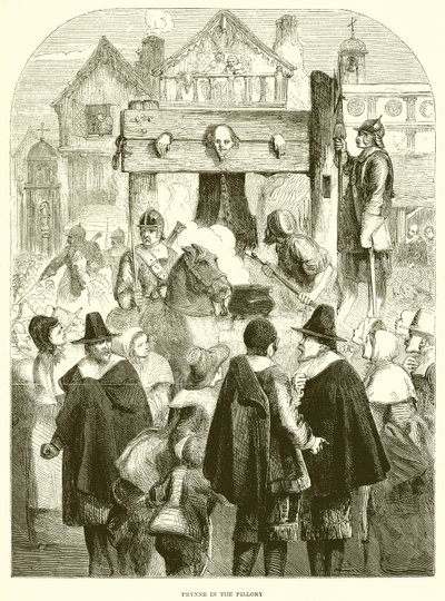 Prynne a Pillory-ban alkotó: English School