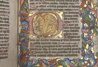 Psalter with Sarum használati naptár, Fol 84 recto, részlet, 1425-75 körül alkotó: English School