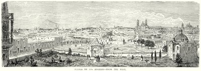 Puebla de Los Angeles - Nyugatról (metszet) alkotó: English School