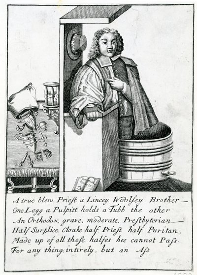 Szószéki szatíra, 1689 alkotó: English School