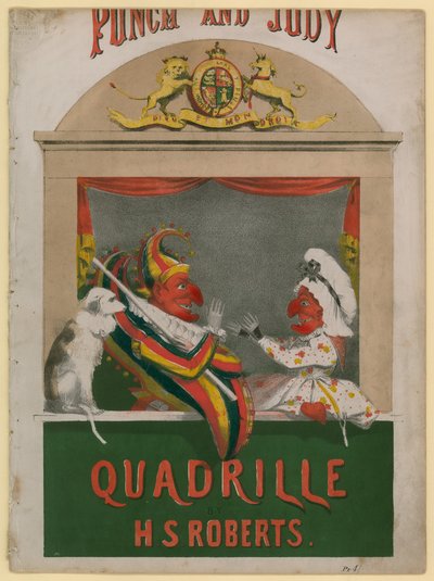 Punch és Judy Quadrille, H S Roberts alkotó: English School