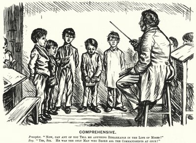 Punch rajzfilm: Átfogó – hitoktatási óra (metszet) alkotó: English School