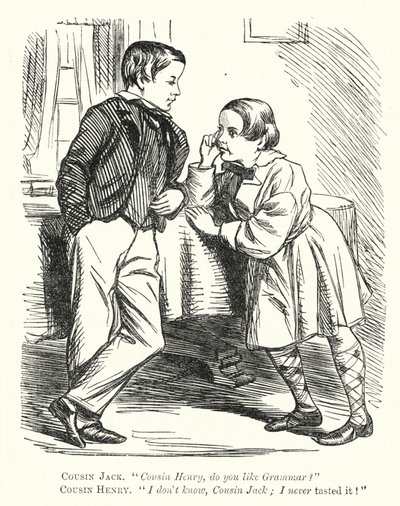 Lyukasztó rajzfilm: félreértés a nyelvtanról (metszet) alkotó: English School