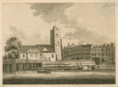 Putney híd és templom, London alkotó: English School