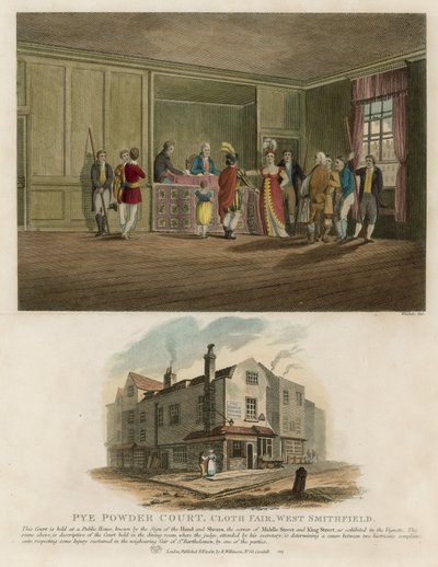 Pye Powder Court, Cloth Fair, West Smithfield alkotó: English School