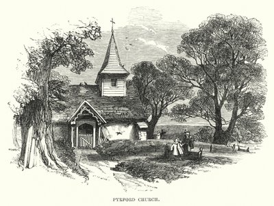 Pyrford templom (metszet) alkotó: English School