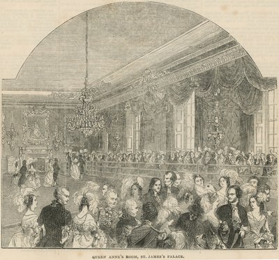 Anna királynő szobája a Szent Jakab-palotában alkotó: English School