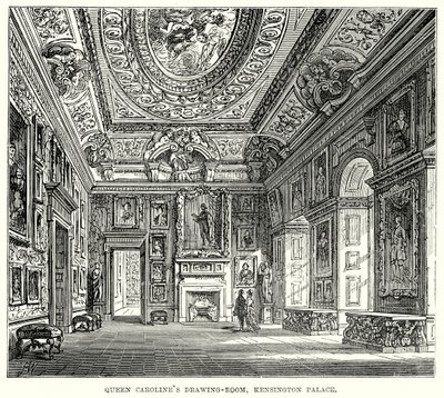 Caroline királynő rajzterme, Kensington-palota (metszet) alkotó: English School
