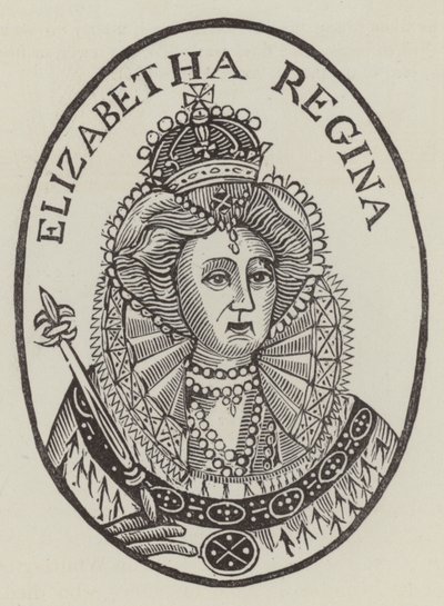 Erzsébet királynő (metszet) alkotó: English School