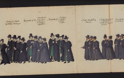 Erzsébet királynő temetési menete (színes metszet) alkotó: English School