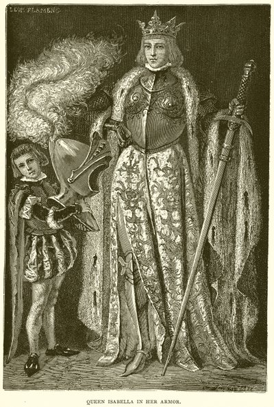 Izabella királynő páncéljában alkotó: English School