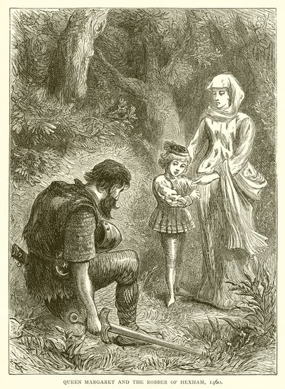 Margit királynő és Hexham rablója, 1460 alkotó: English School