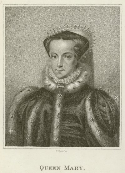 Mária királynő (metszet) alkotó: English School