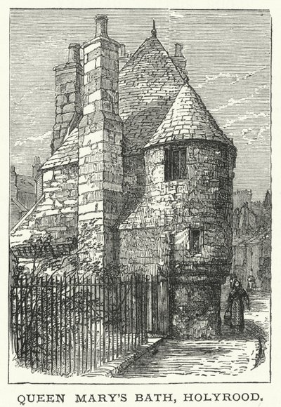 Mária királynő fürdője, Holyrood (metszet) alkotó: English School