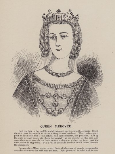 Merovee királynő (metszet) alkotó: English School