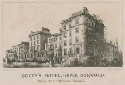 Queens Hotel, Upper Norwood, nahe dem Crystal Palace von English School