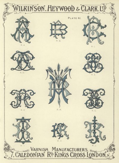 RA, RB, RC, RD, RH, RE, RF, RG, RI, RK, RJ alkotó: English School