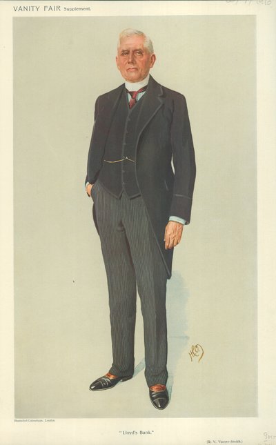 R V Vassar-Smith, Lloyds Bank, 1910. július 20., Vanity Fair rajzfilm alkotó: English School