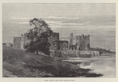 Raby kastély, oldalnézet a tó felől (metszet) alkotó: English School