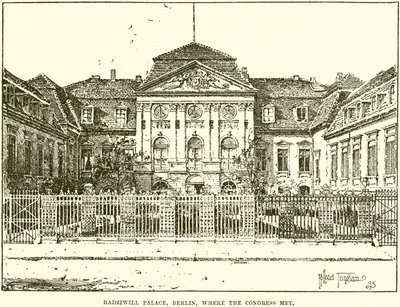 Radziwill-palota, Berlin, ahol a Kongresszus ülésezett alkotó: English School