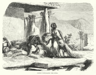 Rahab elrejti a kémeket (metszet) alkotó: English School