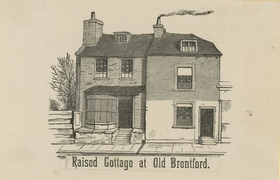 Felemelt házikó a régi Brentfordban alkotó: English School