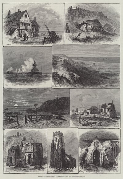 Zavargó vázlatok, Lowestoft és környéke (metszet) alkotó: English School
