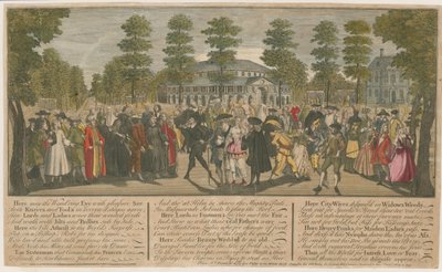 Ranelagh kertek. Álarcos a velencei nagykövetért, 1749 alkotó: English School