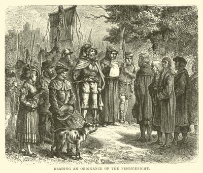 Fehmgericht rendeletének olvasása alkotó: English School